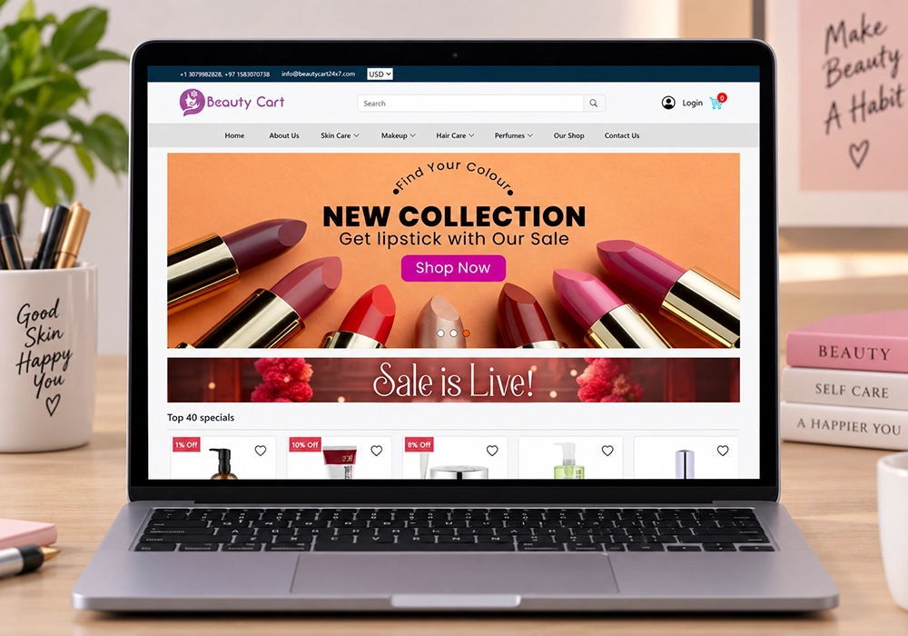 Beauty Cart Website